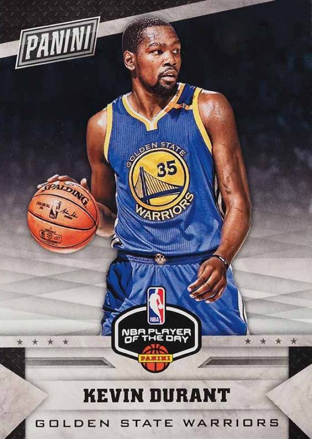 2016 Panini NBA Player of the Day Kevin Durant #1 Basketball Card