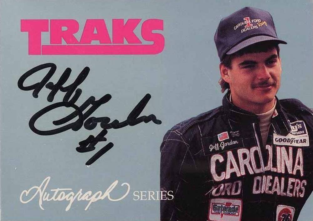 1992 Traks Autograph Jeff Gordon #A7 Other Sports Card