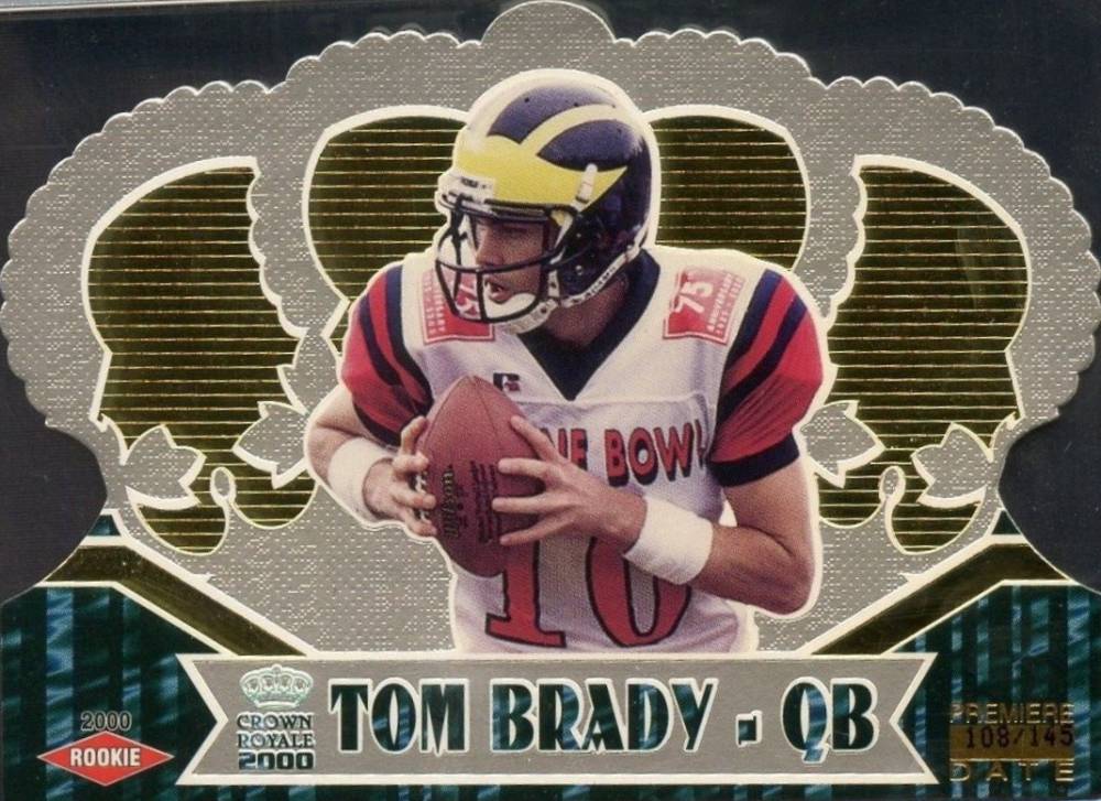 2000 Pacific Crown Royale Tom Brady #110 Football Card