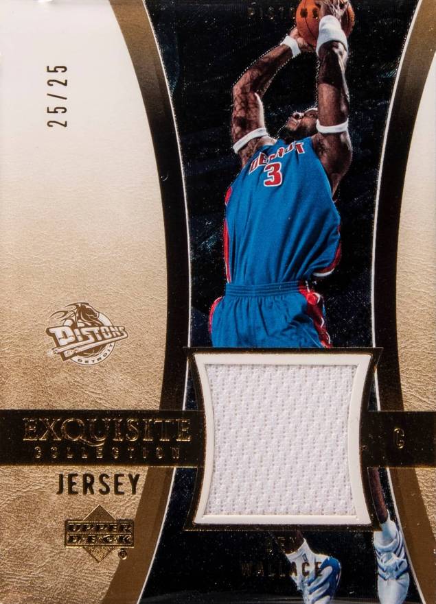 2004 Upper Deck Exquisite Collection  Ben Wallace #10-J Basketball Card