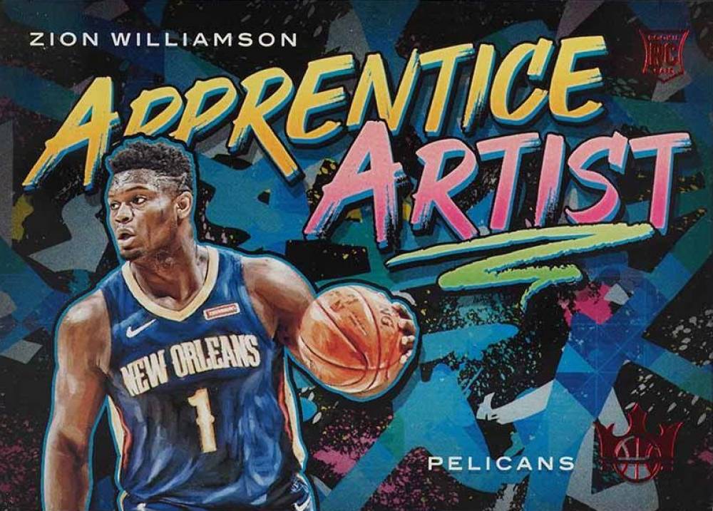 2019 Panini Court Kings Apprentice Artists Zion Williamson #9 Basketball Card