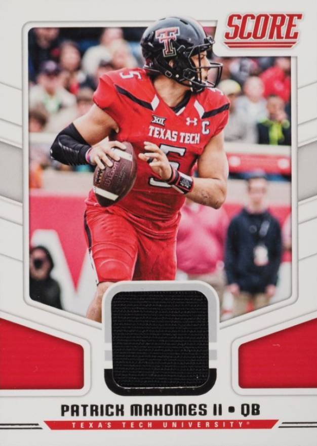 2018 Panini Score Collegiate Jerseys Patrick Mahomes II #11 Football Card