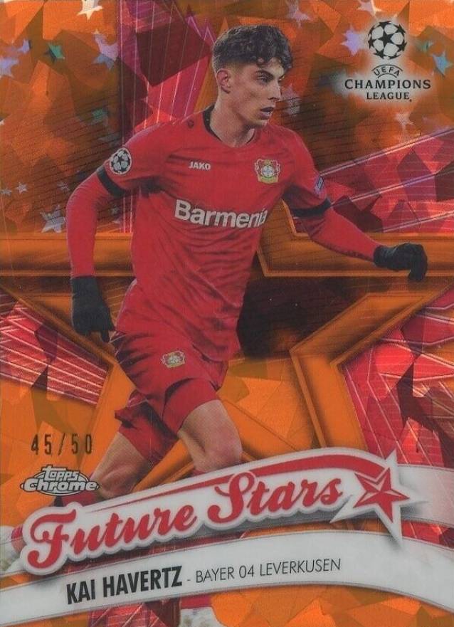 2019 Topps Chrome UEFA Champions League Sapphire Edition Future Stars Kai Havertz #KH Soccer Card