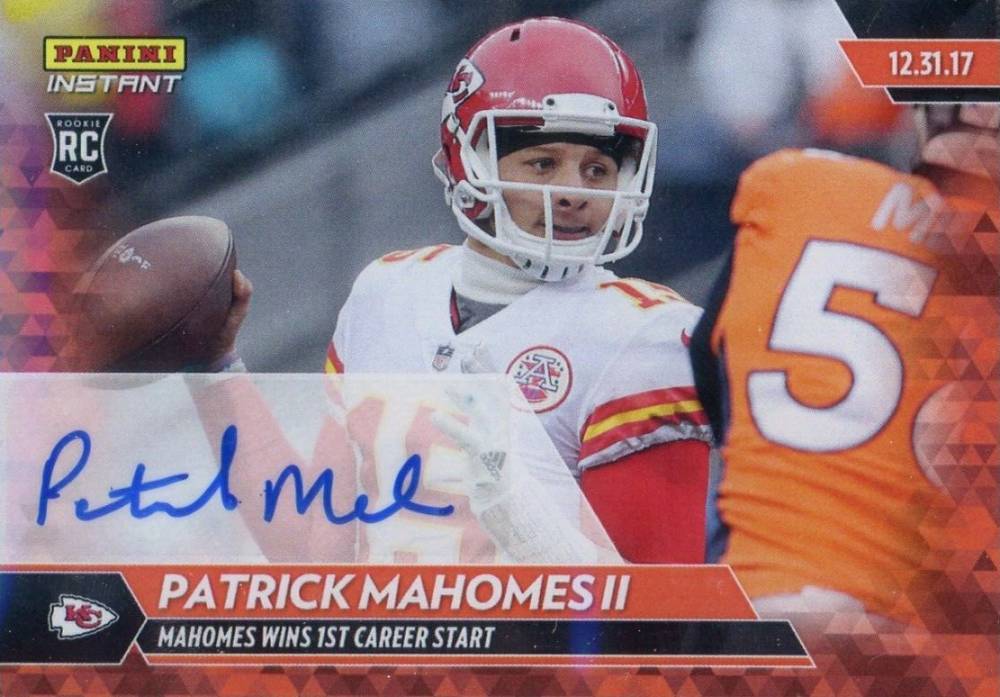 2017 Panini Instant Patrick Mahomes II #135 Football Card