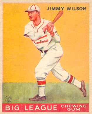 1933 Goudey World Wide Gum Jimmy Wilson #37 Baseball Card