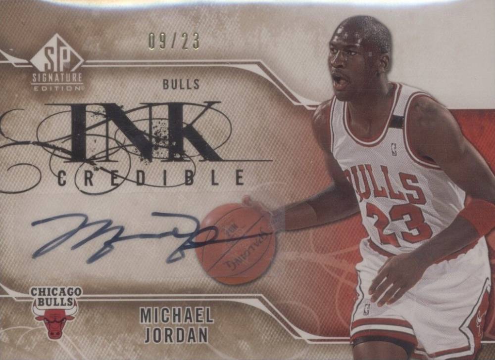 2009 SP Signature Inkcredible Michael Jordan #I-MJ Basketball Card