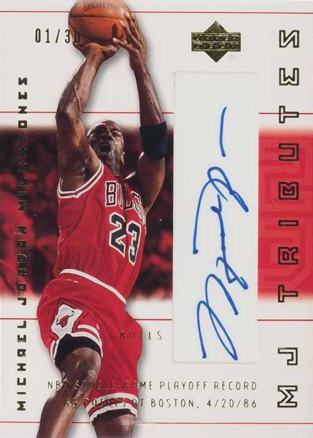 2001 Upper Deck MJ Tributes MJ Milestones Michael Jordan #M5 Basketball Card