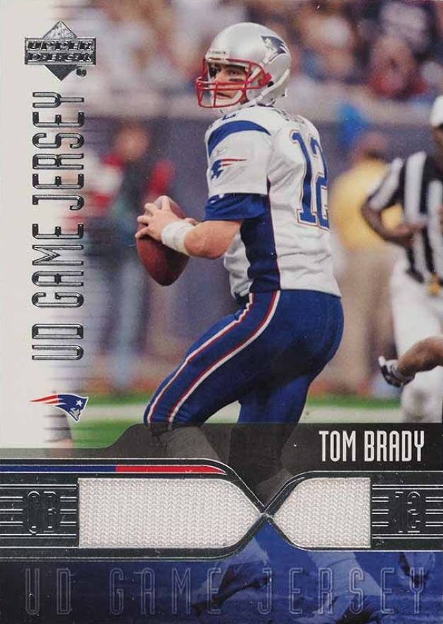 2004 Upper Deck Game Jersey Tom Brady #TB-GJ Football Card