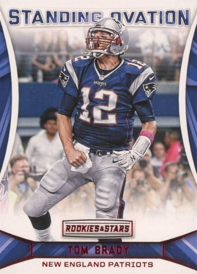 2016  Panini Rookies & Stars Standing Ovation Tom Brady #9 Football Card