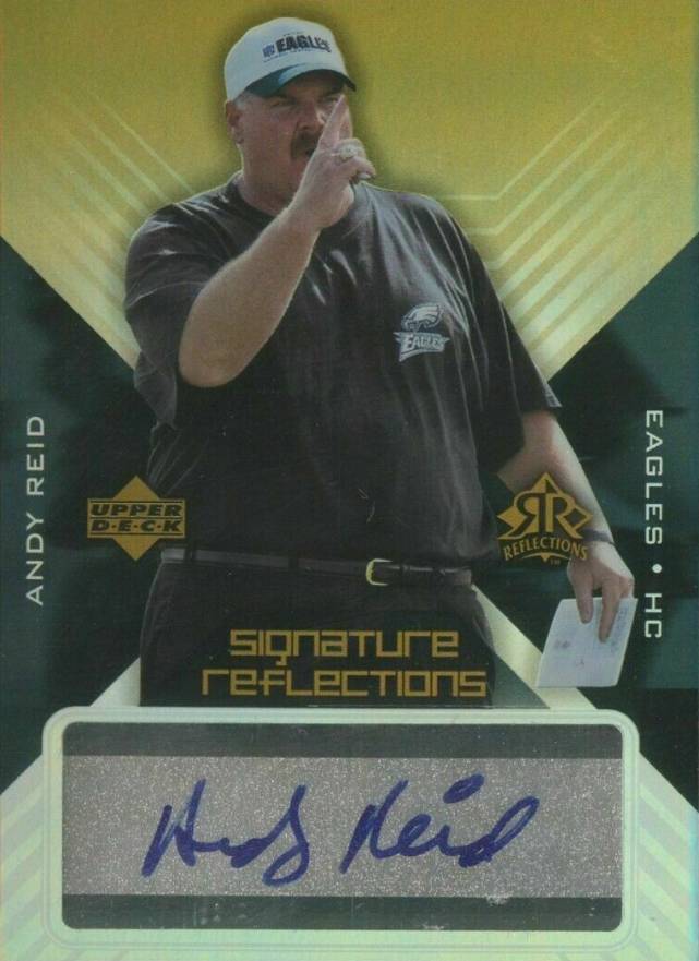 2005 Upper Deck Reflections Signature Reflections Andy Reid #SR-AR Football Card