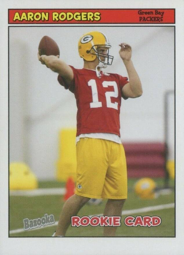 2005 Bazooka Aaron Rodgers #190 Football Card