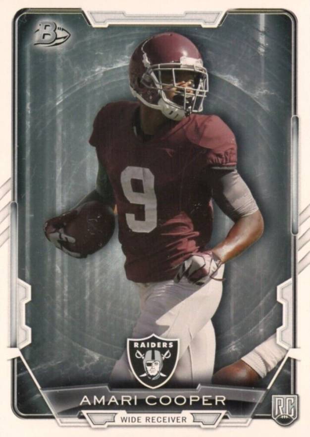 2015 Bowman Rookies Amari Cooper #44 Football Card