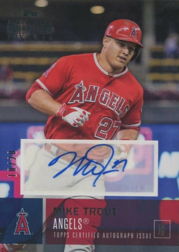 2016 Topps National Baseball Card Day Autograph Mike Trout #MT Baseball Card