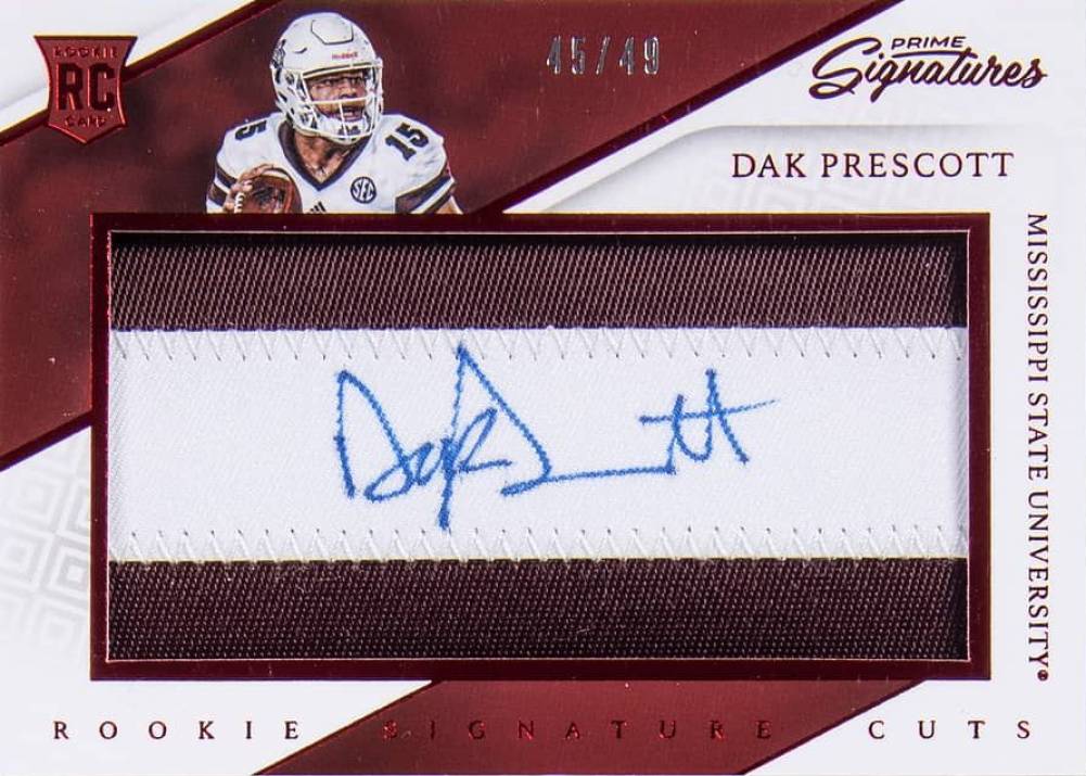 2016 Panini Prime Signatures Dak Prescott #284 Football Card