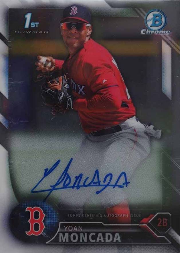 2016 Bowman Prospect Autographs Yoan Moncada #YM Baseball Card