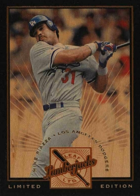 1996 Leaf Limited Lumberjacks Mike Piazza #8 Baseball Card