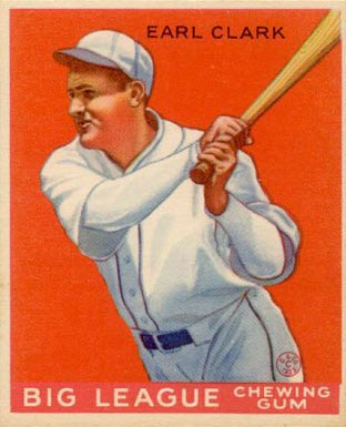 1934 Goudey World Wide Gum  Earl Clark #41 Baseball Card