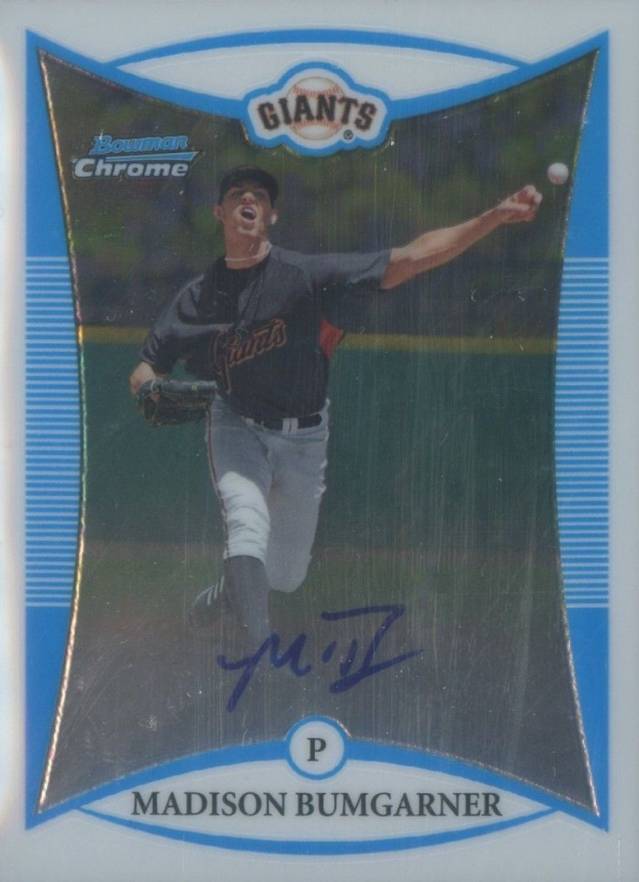 2008 Bowman Chrome Prospects Madison Bumgarner #BCP120 Baseball Card