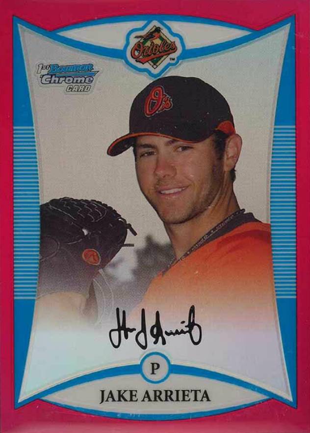 2008 Bowman Chrome Prospects Jake Arrieta #BCP164 Baseball Card