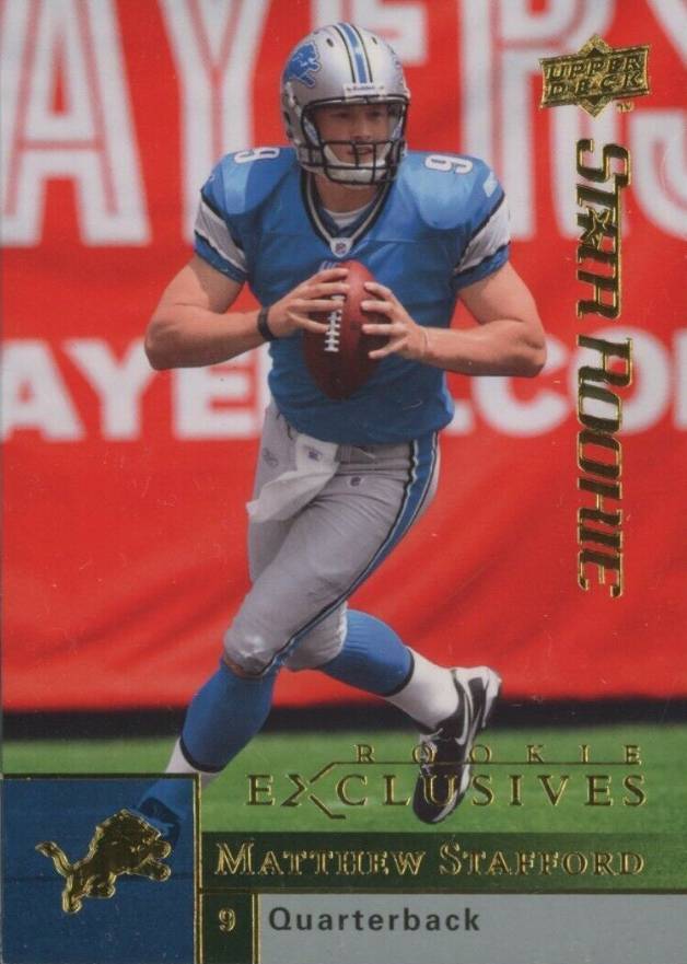 2009 Upper Deck Rookie Exclusives Matthew Stafford #77 Football Card