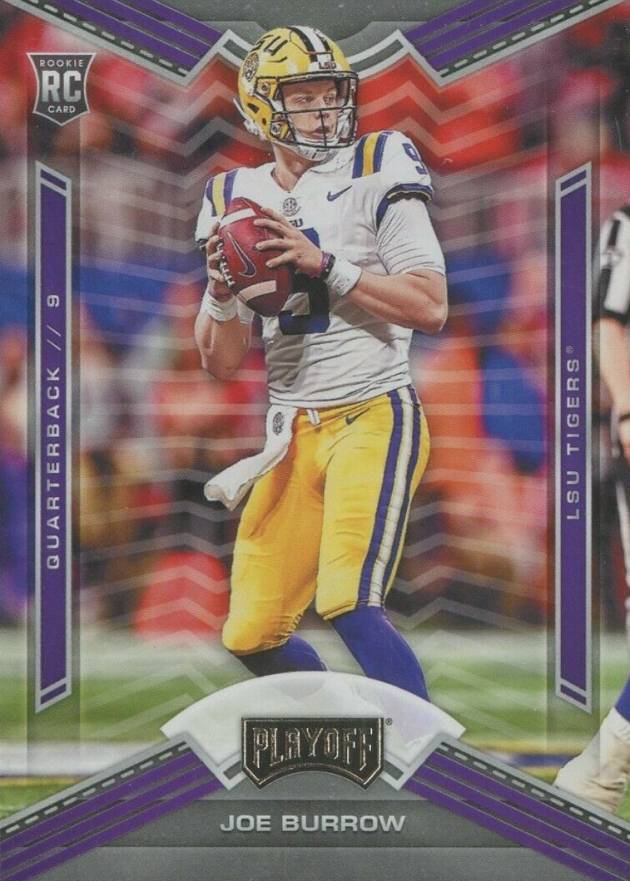 2020 Panini Chronicles Draft Picks Playoff Joe Burrow #1 Football Card