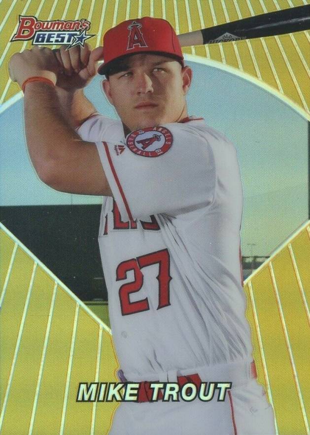 2016 Bowman's Best 1996 Bowman's Best Mike Trout #MT Baseball Card