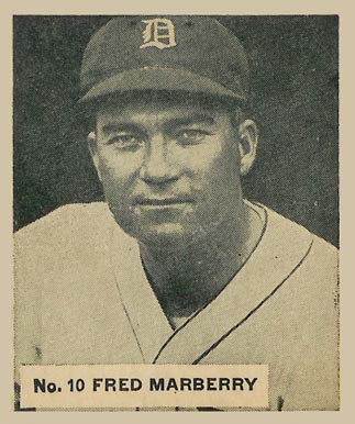 1936 Goudey World Wide Gum  Fred Marberry #10 Baseball Card