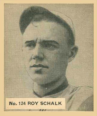 1936 Goudey World Wide Gum  Roy Schalk #124 Baseball Card