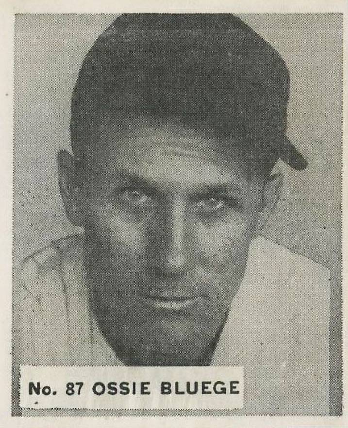 1936 Goudey World Wide Gum  Ossie Bluege #87 Baseball Card