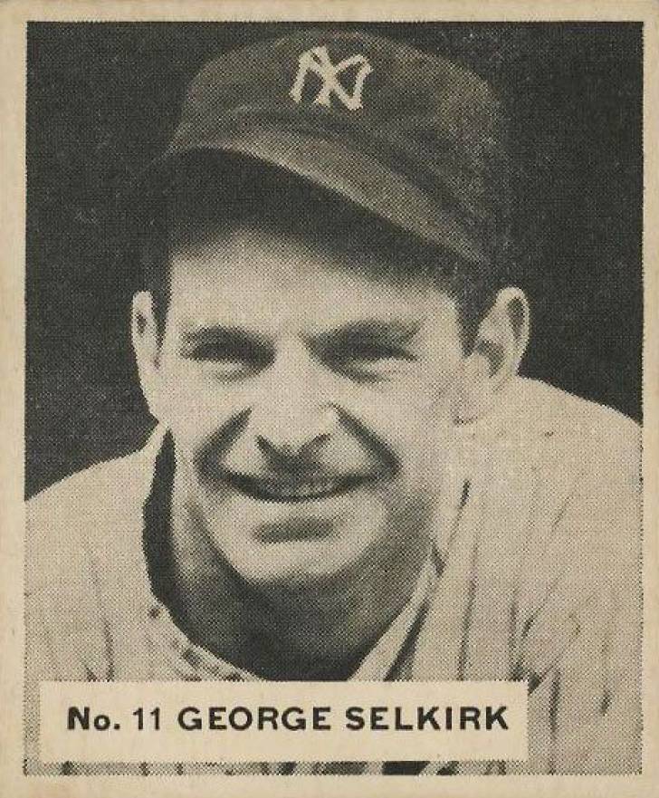 1936 Goudey World Wide Gum  George Selkirk #11 Baseball Card