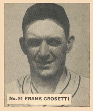 1936 Goudey World Wide Gum  Frank Crosetti #91 Baseball Card