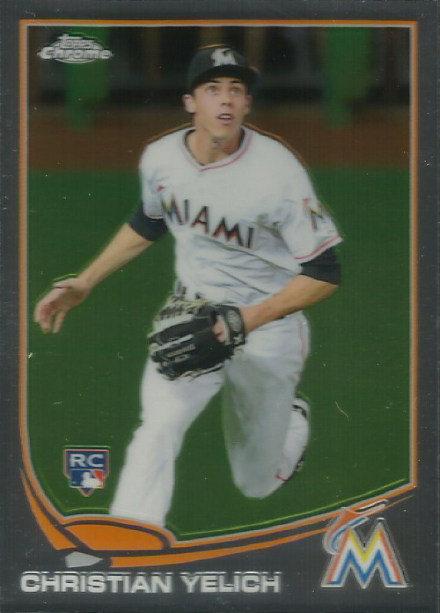 2013 Topps Chrome Update Christian Yelich #MB-47 Baseball Card