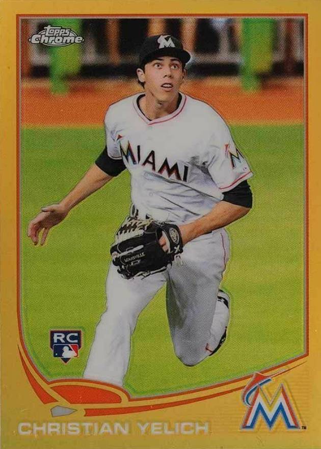 2013 Topps Chrome Update Christian Yelich #MB-47 Baseball Card