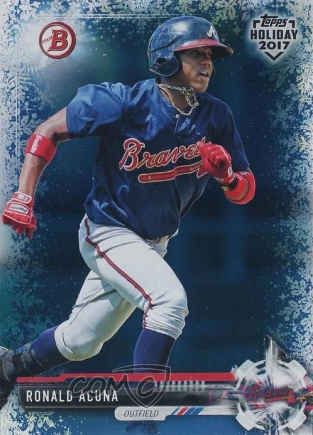 2017 Topps Holiday Bowman Ronald Acuna #TH-RA Baseball Card