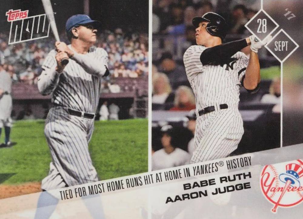 2017 Topps Now  Aaron Judge/Babe Ruth #669 Baseball Card