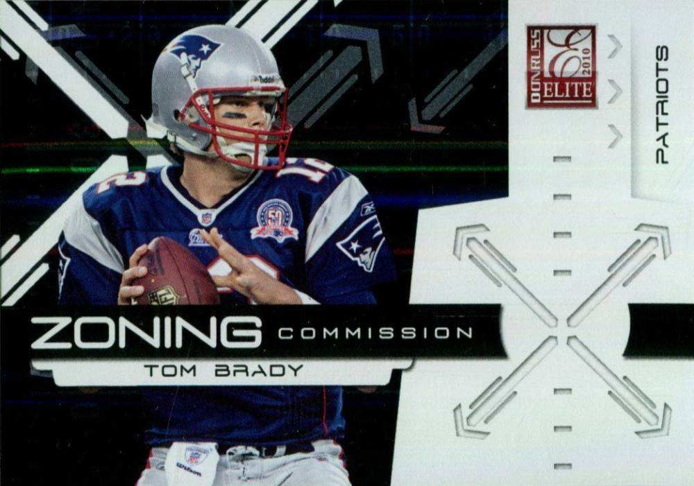 2010 Donruss Elite Zoning Commission Tom Brady #17 Football Card