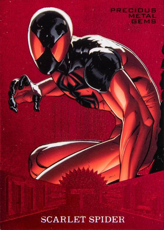 2017 Fleer Ultra Spider-Man Marvel Metals Scarlet Spider #MM37 Non-Sports Card