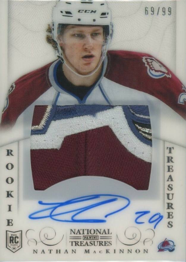 2013 Panini National Treasures Nathan MacKinnon #191 Hockey Card