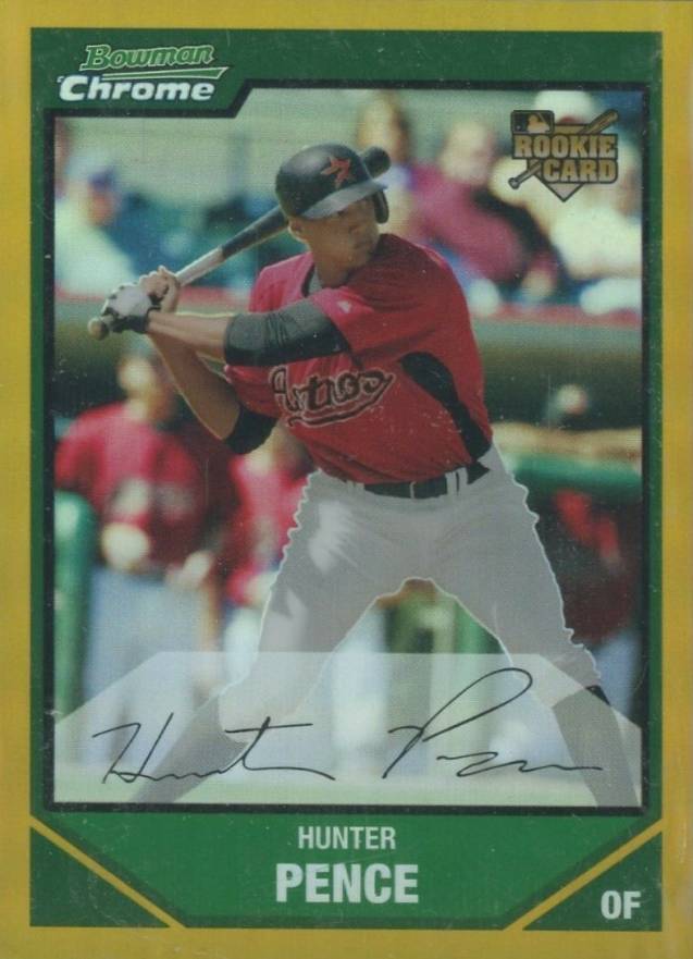 2007 Bowman Chrome Draft Picks Hunter Pence #BDP25 Baseball Card