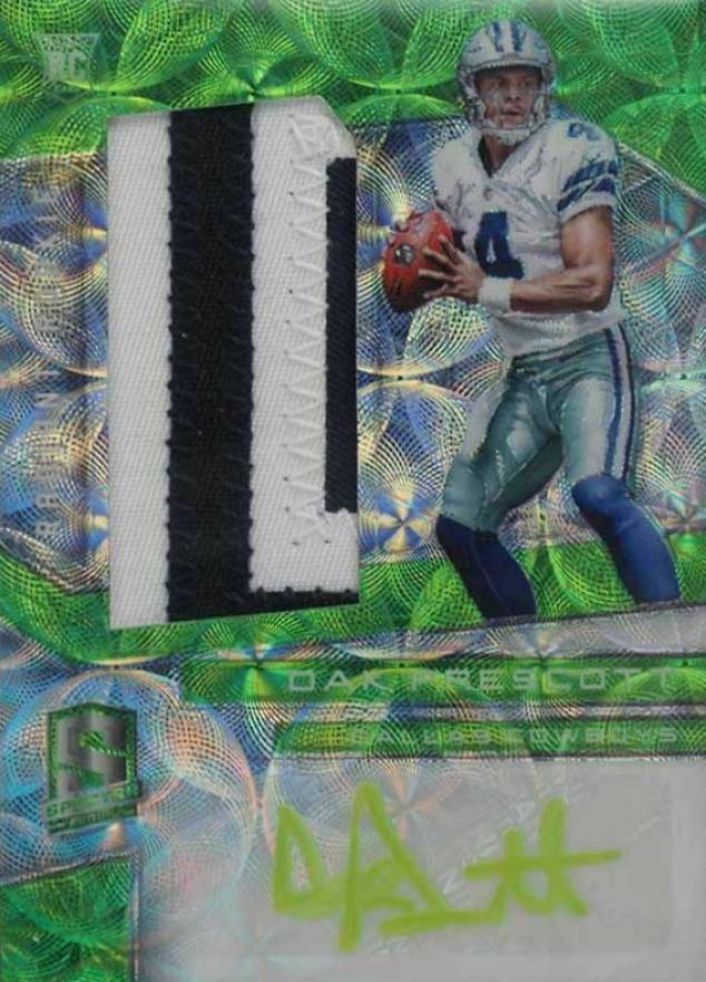 2016 Panini Spectra Radiant Rookie Patch Signatures Dak Prescott #DP Football Card