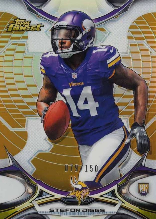 2015 Finest Stefon Diggs #58 Football Card