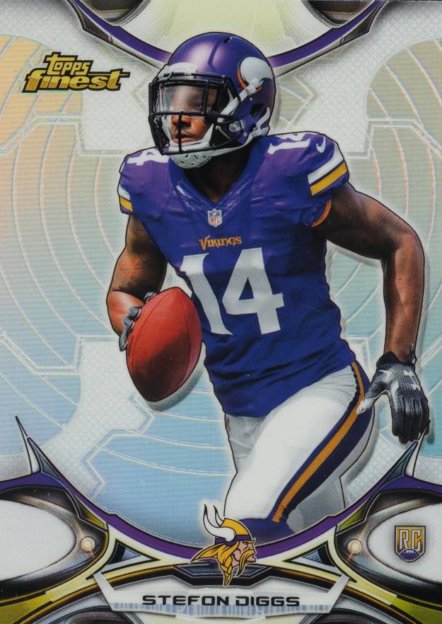 2015 Finest Stefon Diggs #58 Football Card