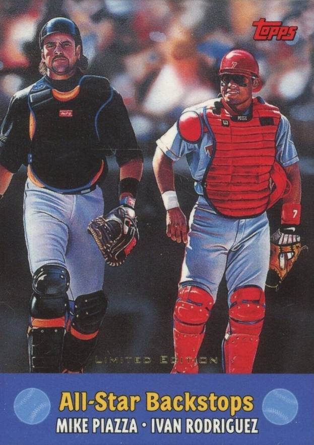 2000 Topps Combos Limited Edition Ivan Rodriguez/Mike Piazza #TC4 Baseball Card