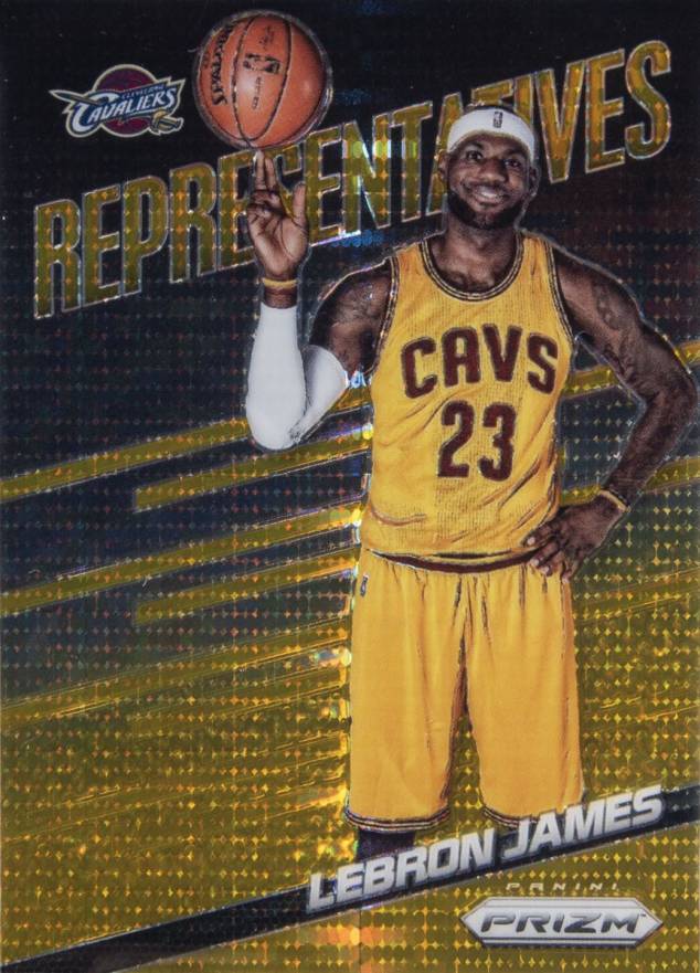 2014 Panini Prizm Representatives LeBron James #9 Basketball Card