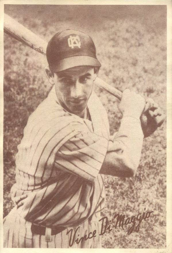 1939 Goudey World Wide Gum Vince DiMaggio # Baseball Card