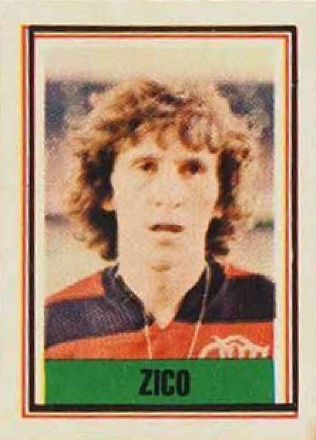 1976 Saravan Campeonato Nacional Copa Brasil Zico #82 Soccer Card