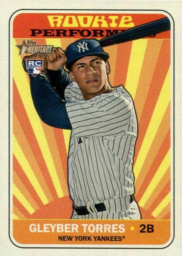 2018 Topps Heritage Rookie Performers Gleyber Torres #RP-GT Baseball Card