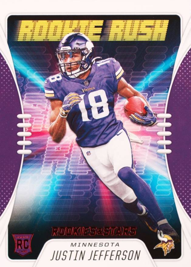 2020 Panini Rookies & Stars Rookie Rush Justin Jefferson #RR17 Football Card