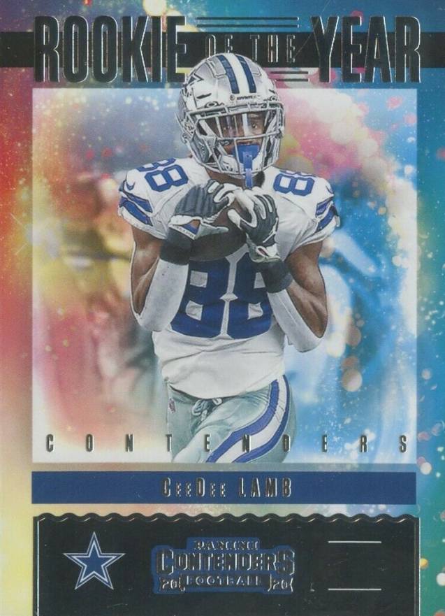 2020 Panini Contenders Rookie of the Year Contenders Ceedee Lamb #RYCDL Football Card