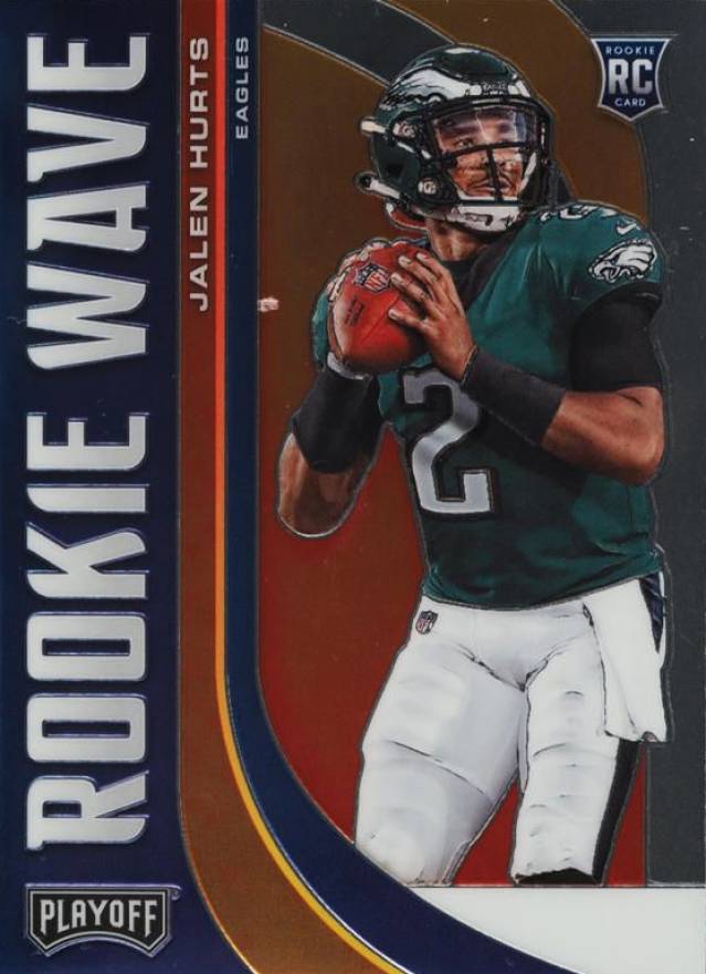 2020 Panini Playoff Rookie Wave Jalen Hurts #RW22 Football Card